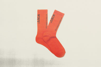 Vans x WTAPS Coordinates Crew Socks (9.5-13) - Mandarin Red