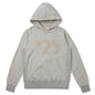 Vintage Numbering Pullover Hoodie - Grey